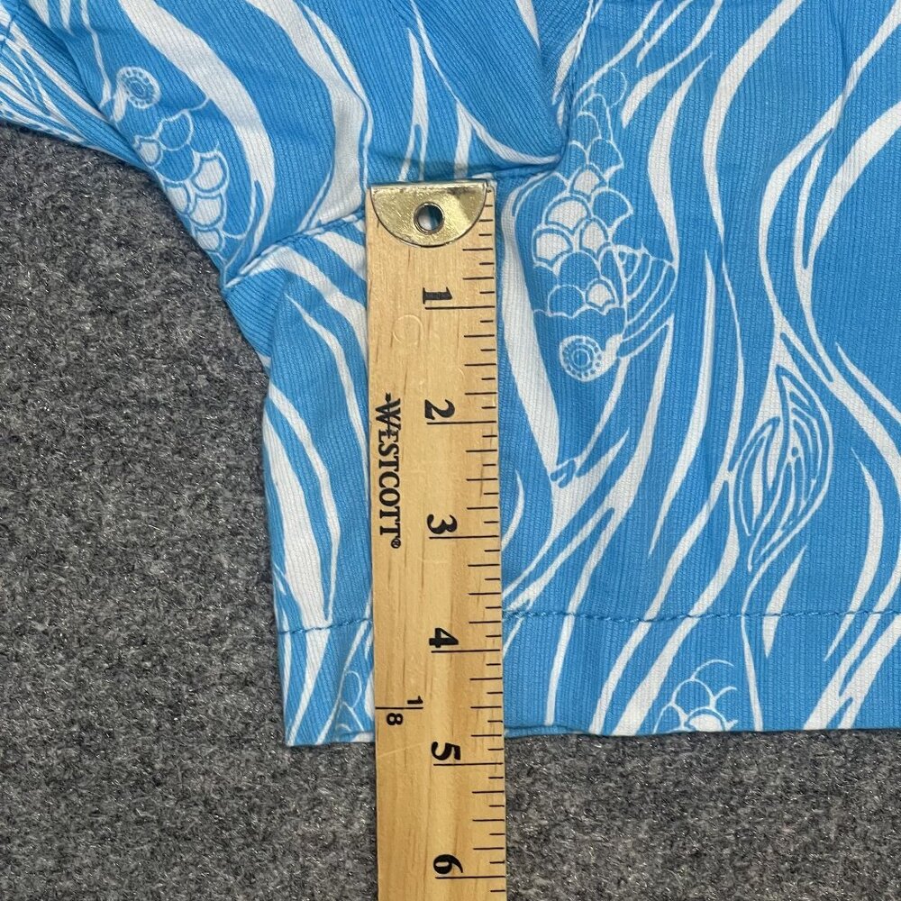 Lilly Pulitzer Womens Blue White Callahan Shorts Size 2 Fish Print Summer Wear - Picture 3 of 6